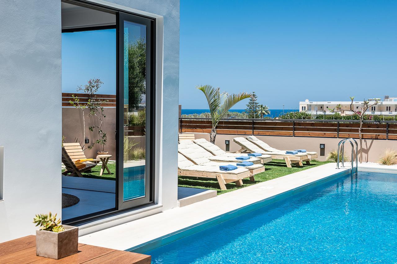 Fos Villa, A Luxe House With Private Heated Pool Galatás エクステリア 写真