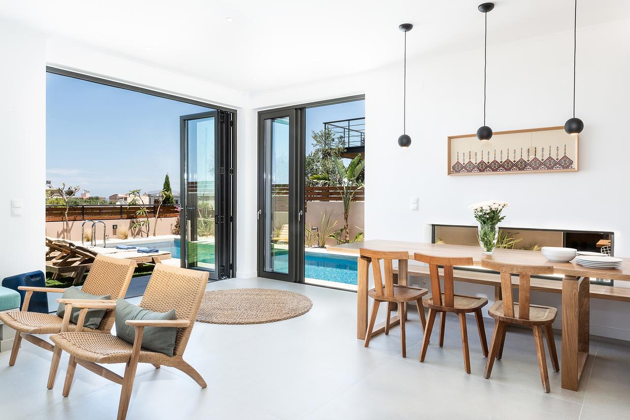 Fos Villa, A Luxe House With Private Heated Pool Galatás エクステリア 写真