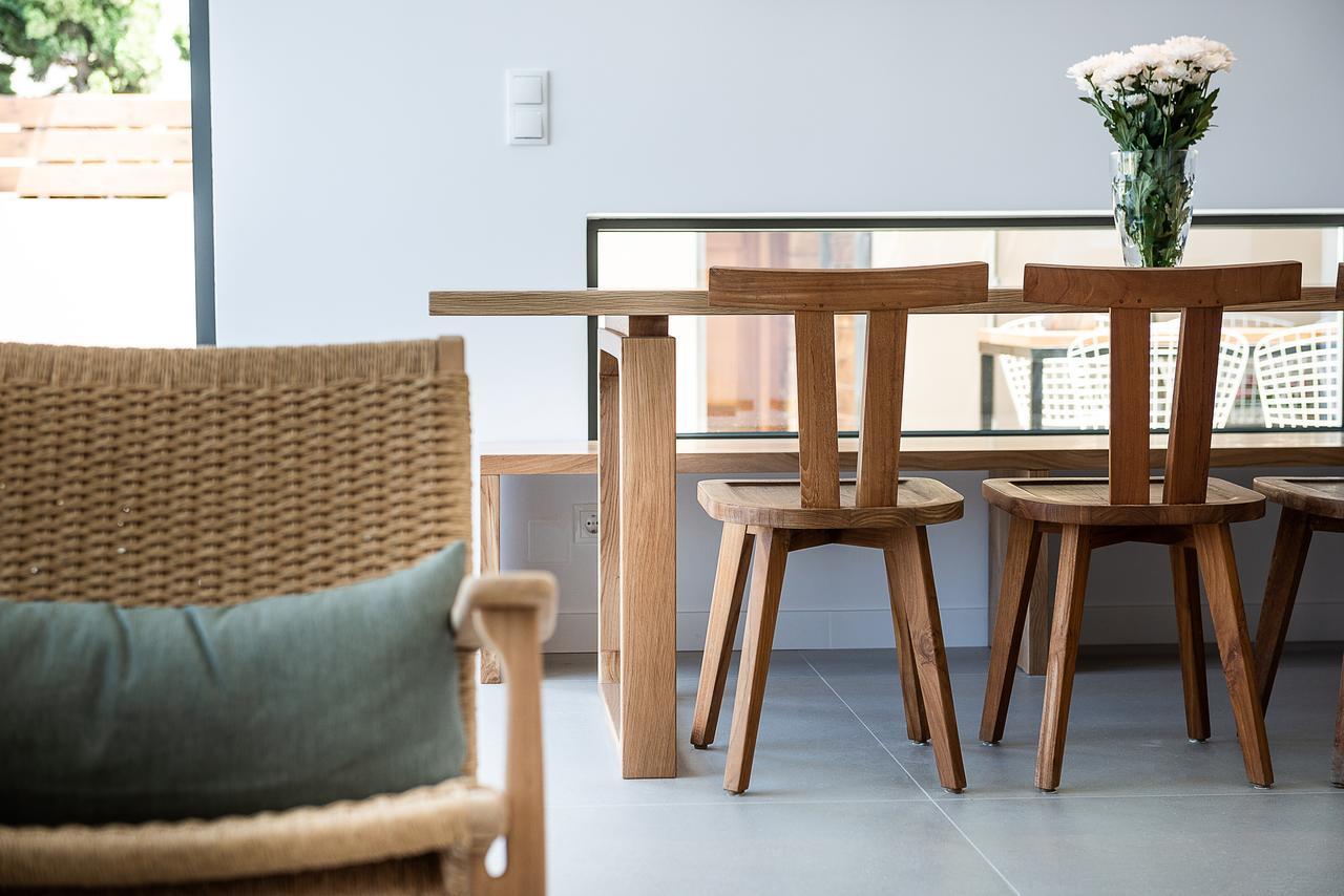 Fos Villa, A Luxe House With Private Heated Pool Galatás エクステリア 写真