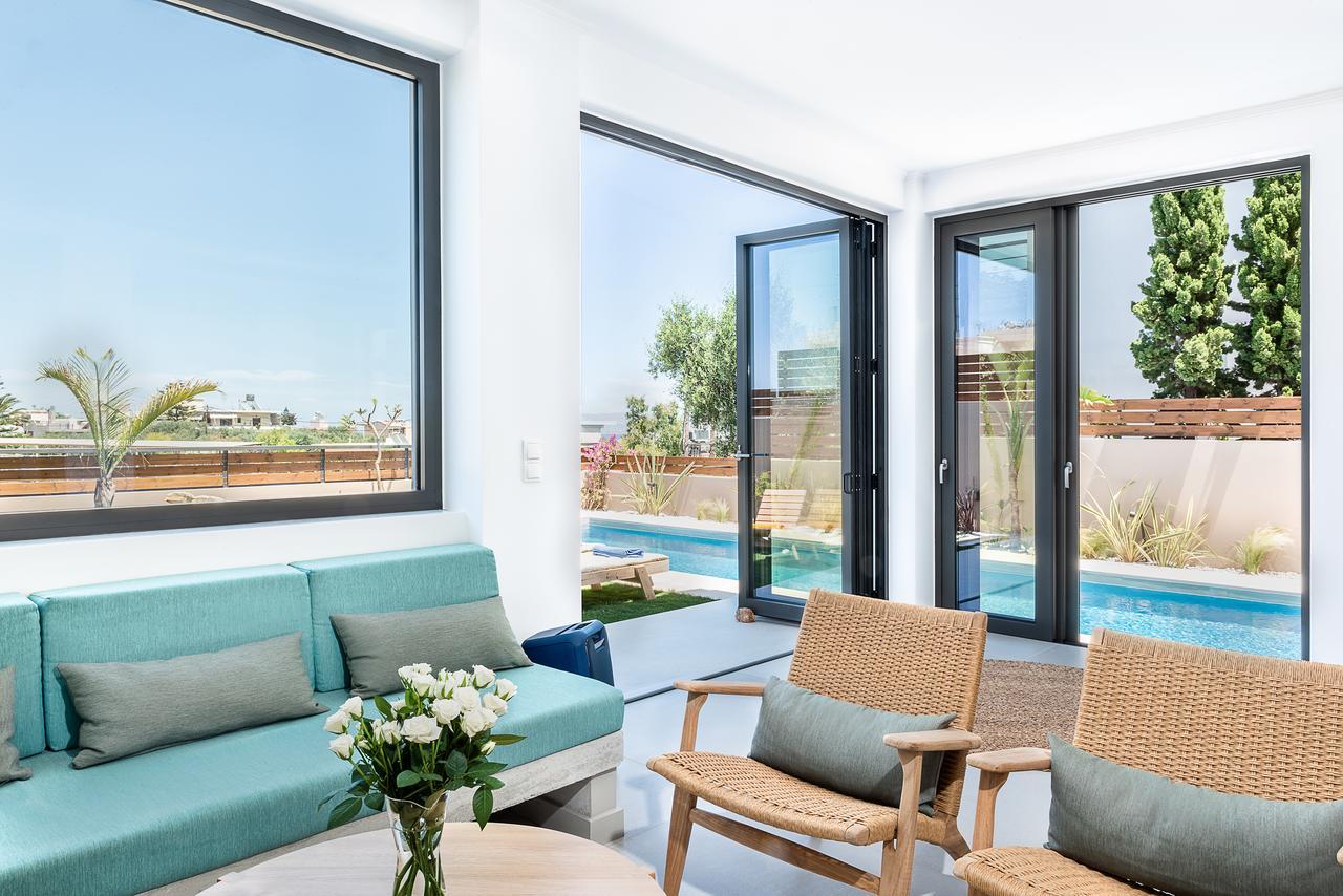 Fos Villa, A Luxe House With Private Heated Pool Galatás エクステリア 写真